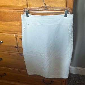 Winter white pencil skirt from WHBM